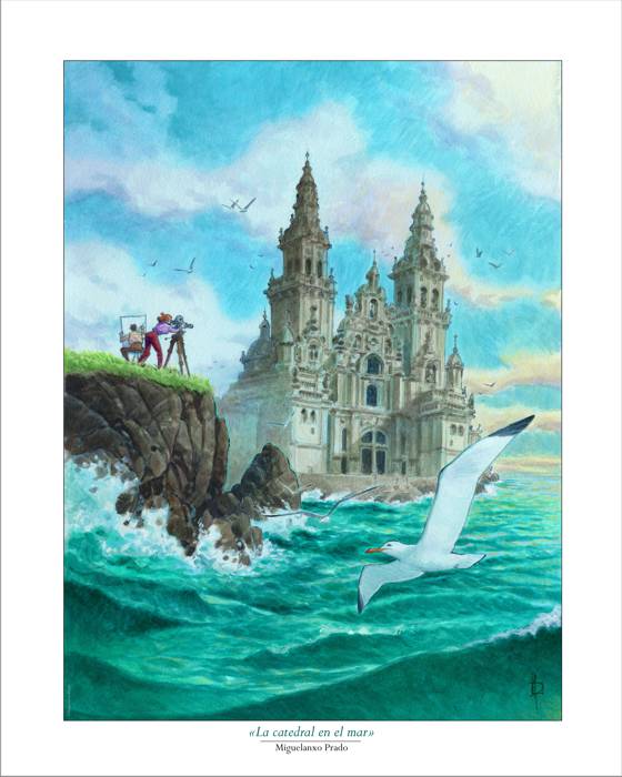 «La cathédrale dans la mer» (40x50)